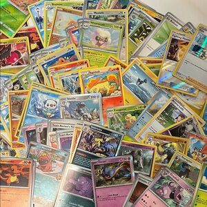 Colorful Pokémon Trading Card Collection - collectors, fans, players